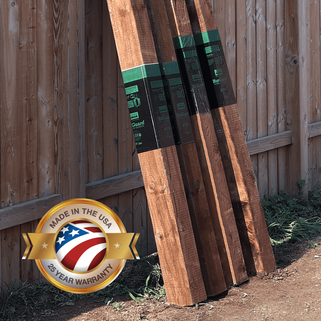 RotGuard™ - 6x6 Series RotGuard™ - 6x6 Series 6x6 Posts or smaller RotGuard™ self-adhesive wrap - Rot Barrier Fence Armor