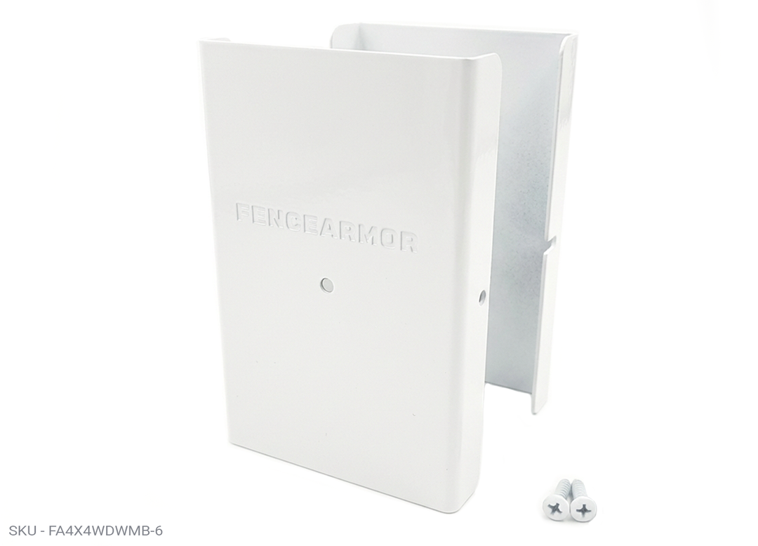 6" Tall Demi PostGuard™ Post Protection 6” Demi Fence Post Guard – Extended Low-Profile Protection 3.50" x 0.50" / White PostGuard - 6" Demi Fence Armor