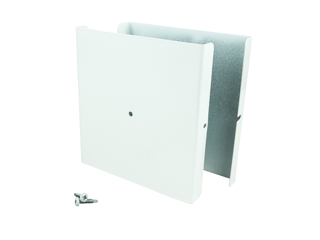 Privacy Fence Post Protection – 6˝ Tall Demi Post Protection – 6˝ Tall & Fence Armor 5.50˝ x 0.50˝ / White Demi Full Post Protection 6" Tall - Pairs Fence Armor