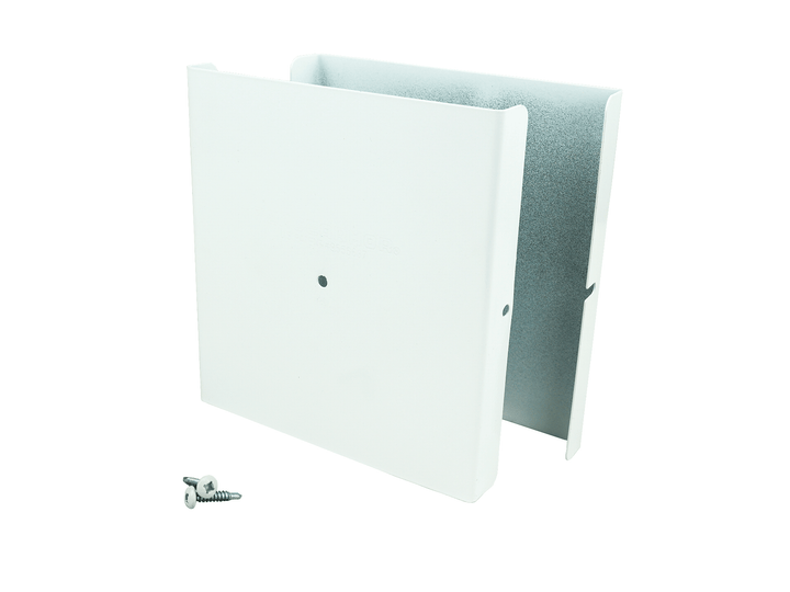 Privacy Fence Post Protection – 6˝ Tall Demi Post Protection – 6˝ Tall & Fence Armor 5.50˝ x 0.50˝ / White Demi Full Post Protection 6" Tall - Pairs Fence Armor