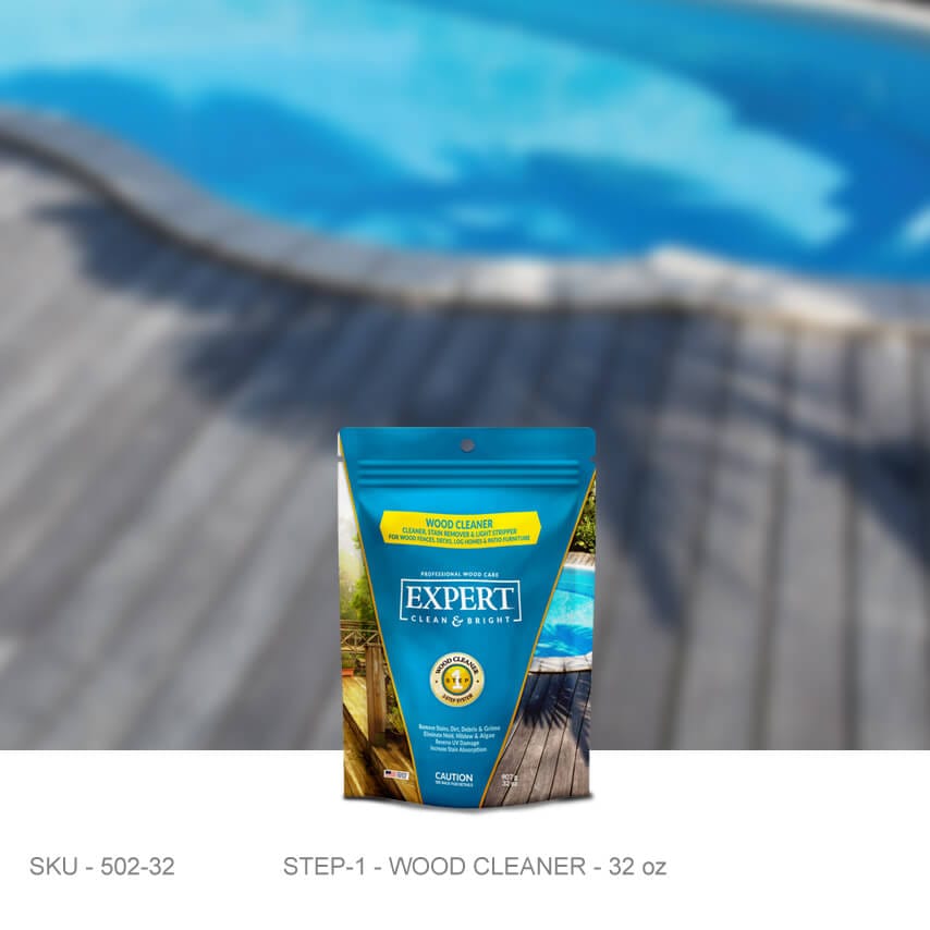 EXPERT Wood Care - Wood Cleaner EXPERT Wood Care - Wood Cleaner 32 oz Wood Restoration Products Stain & Seal Experts Store