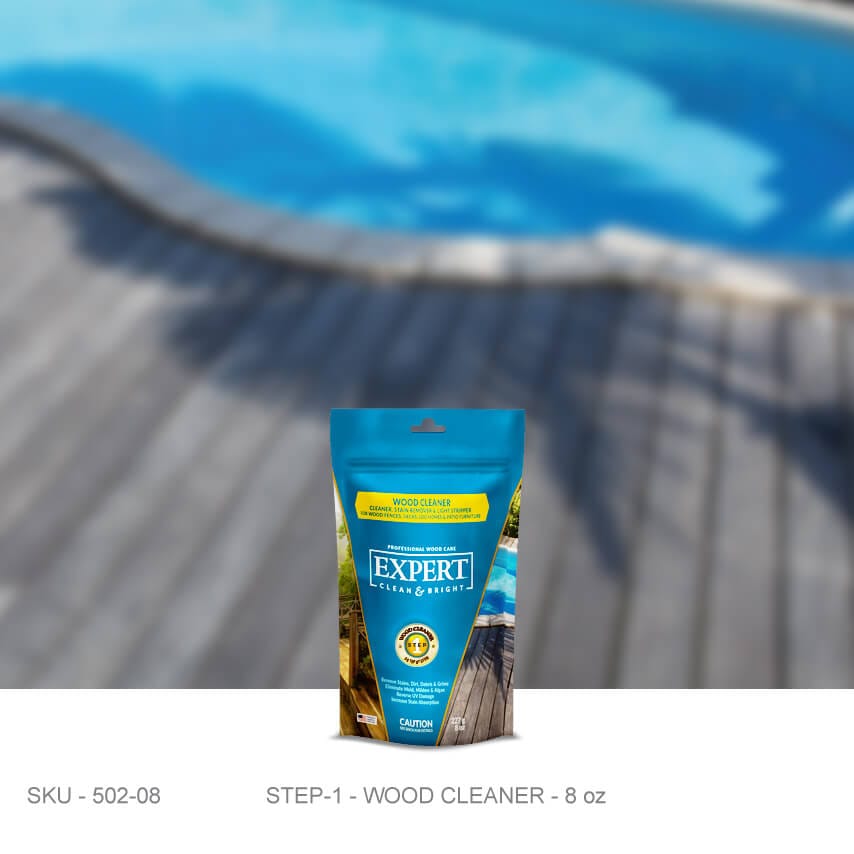 EXPERT Wood Care - Wood Cleaner EXPERT Wood Care - Wood Cleaner 8 oz Wood Restoration Products Stain & Seal Experts Store