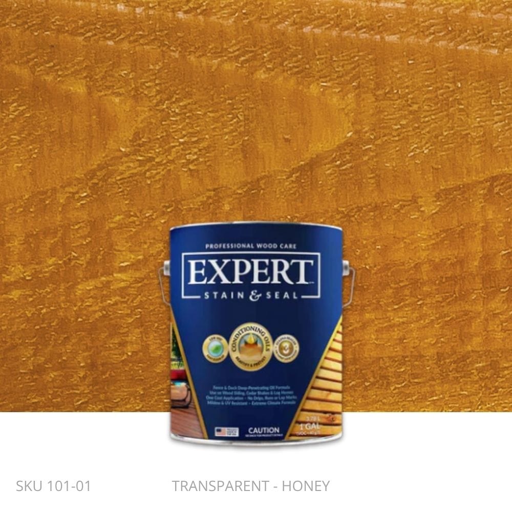 EXPERT Stain & Seal - Transparent Honey EXPERT Stain & Seal - Transparent 1 Gallon Pail / Honey New-Stain & Seal Experts Deck Stain Fence Armor