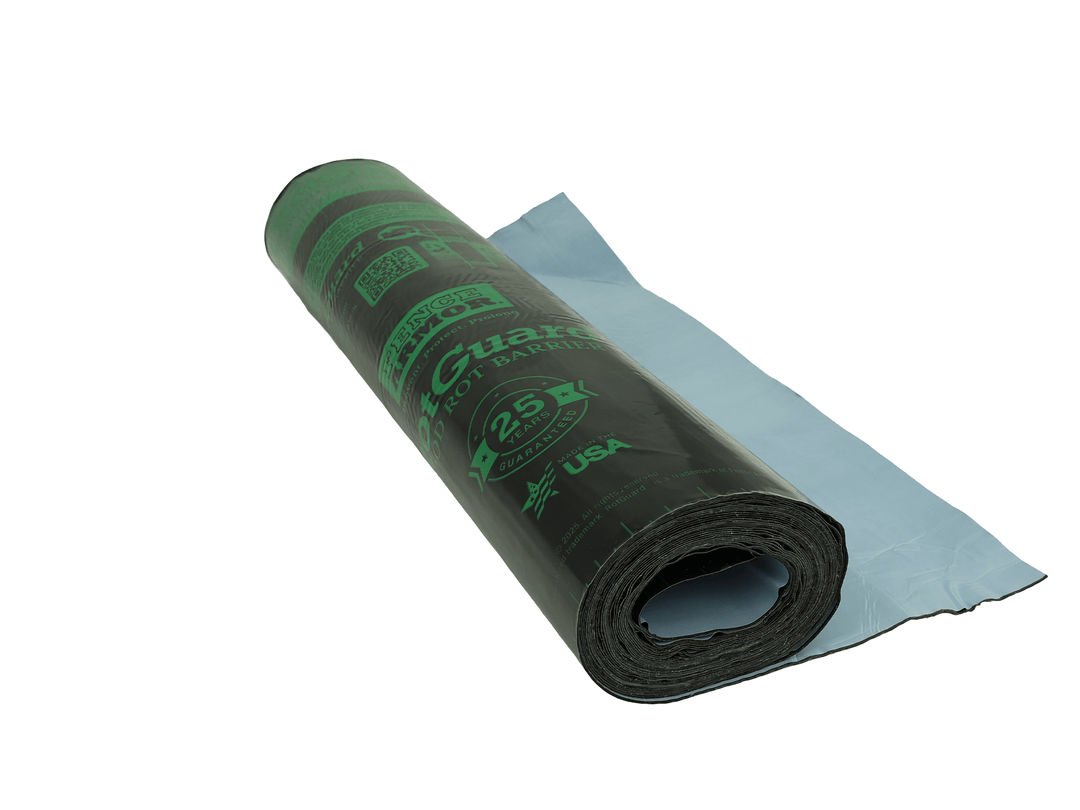 RotGuard™ - 20' Foot Roll RotGuard™ - 20' Foot Roll 20' Foot Roll - Fits All Post Sizes RotGuard™ self-adhesive wrap - Rot Barrier Fence Armor