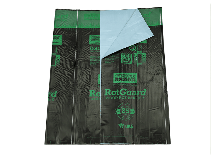 RotGuard™ - 6x6 Series Pack of 10 RotGuard™ - 6x6 Series Pack of 10 6x6 Posts or smaller RotGuard™ self-adhesive wrap - Rot Barrier Fence Armor