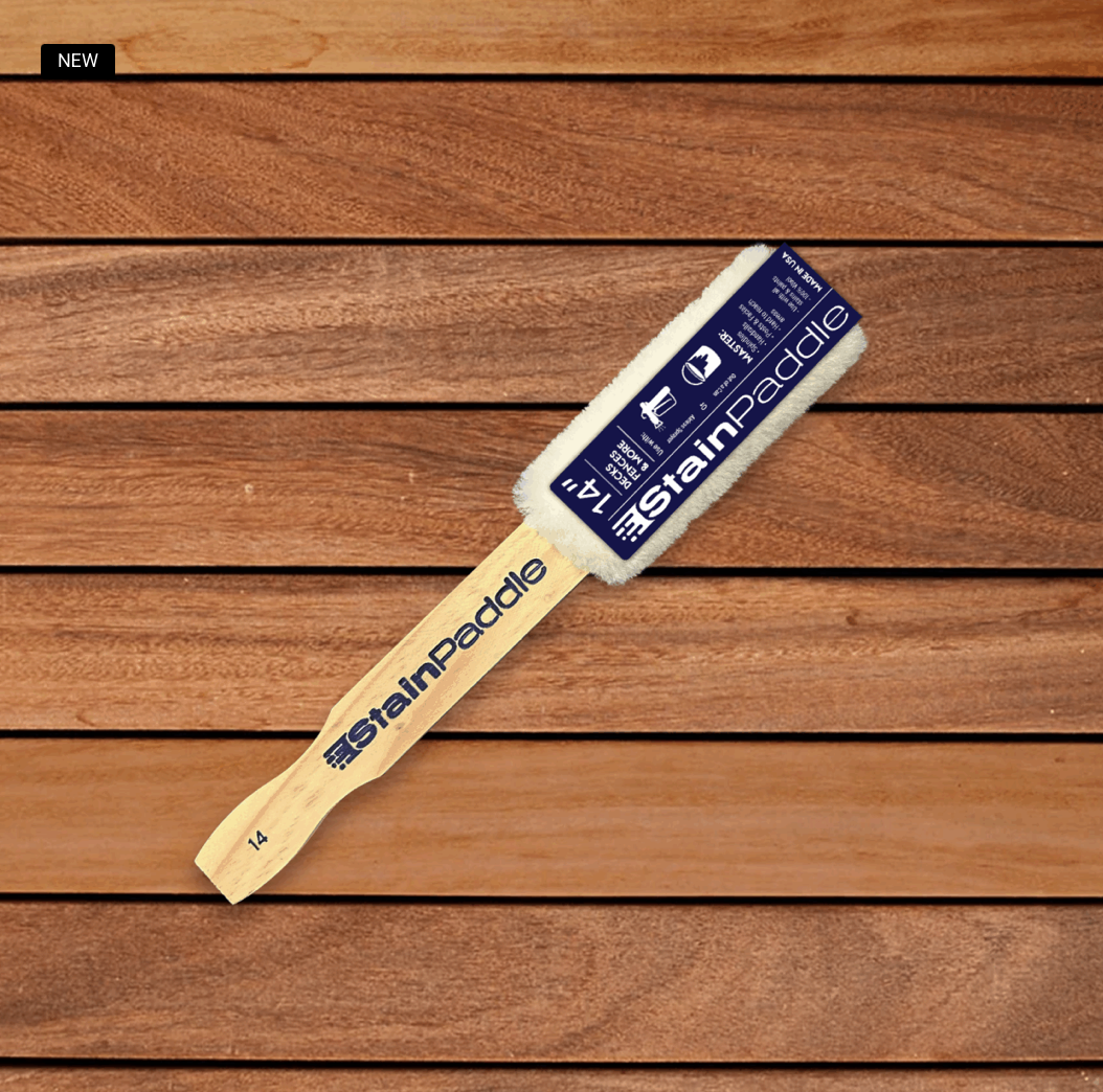 StainPaddle™ Wool Stain Applicator (14” & 21”) StainPaddle™ Wool Stain Applicator (14” & 21”) for Decks & Fences Wood Restoration Products Fence Armor
