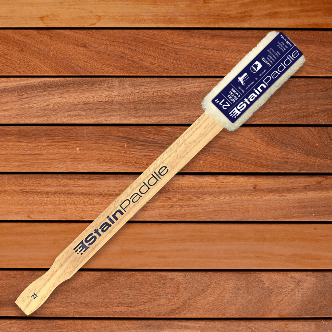 StainPaddle™ Wool Stain Applicator (14” & 21”) StainPaddle™ Wool Stain Applicator (14” & 21”) for Decks & Fences Wood Restoration Products Fence Armor